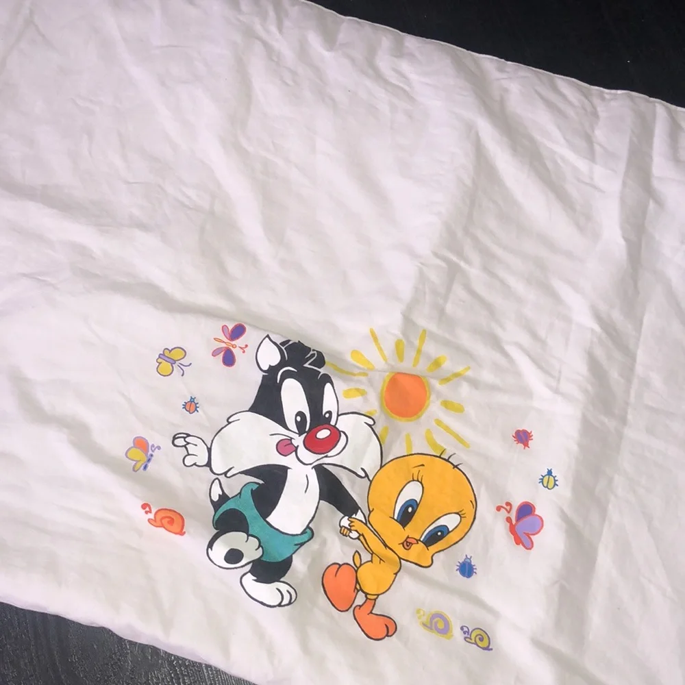 Looney Tunes Sylvester‎ Tweety Bird Toddler Bed Comforter Blanket Vintage